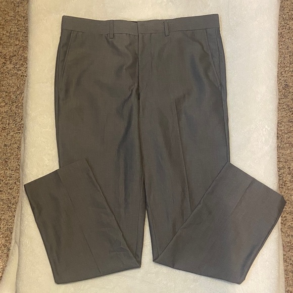 JF J.Ferrar Men's Gray Dress Pants - Picture 1 of 4